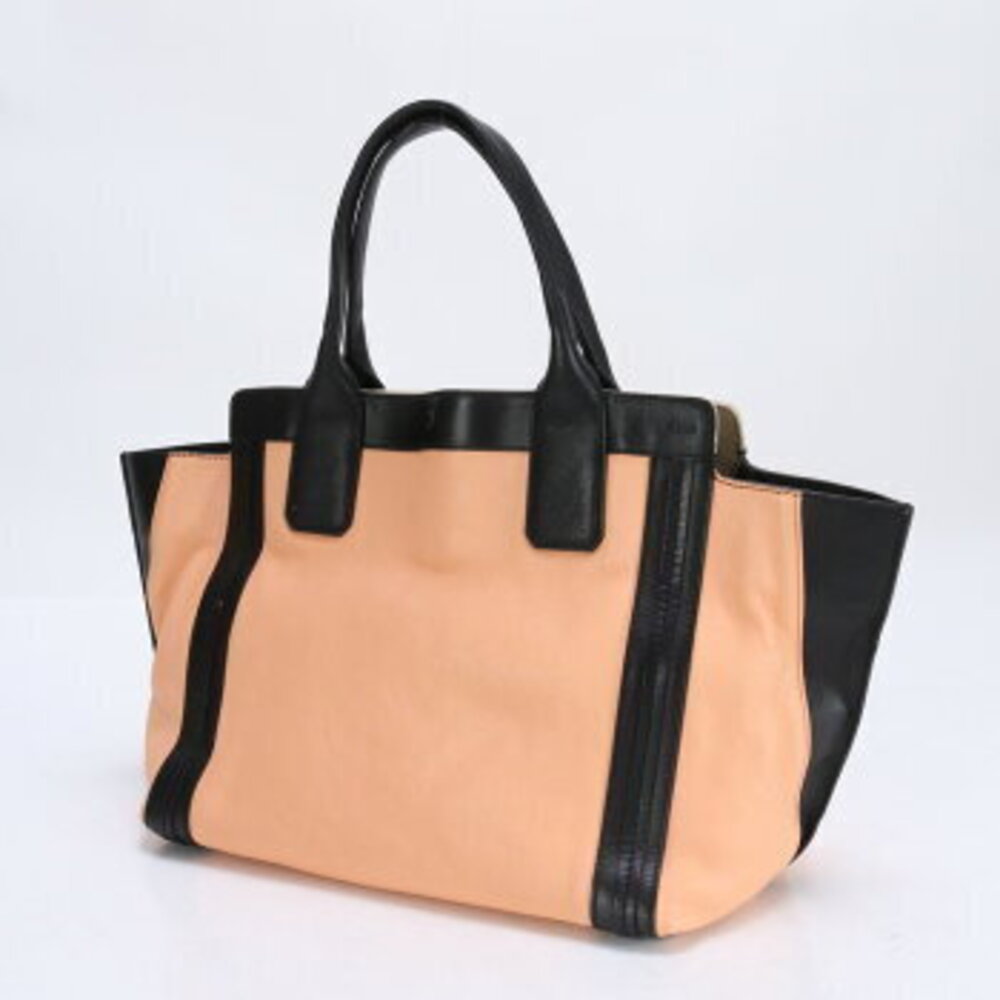Chloe handbag leather pink Shoulder black Bag Allison